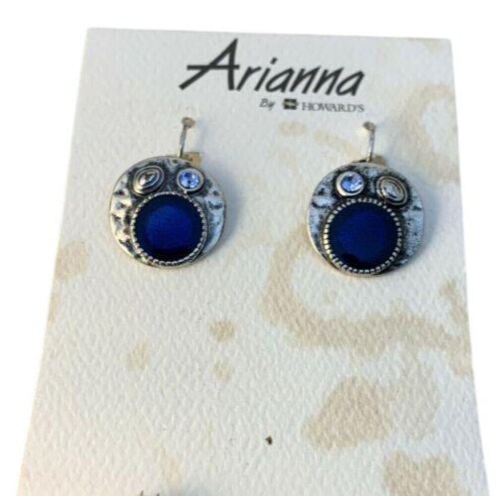 Arianna Silver Metal Works Wearable Jewelry Blue Necklace And Earring Set (1845) - Picture 7 of 8